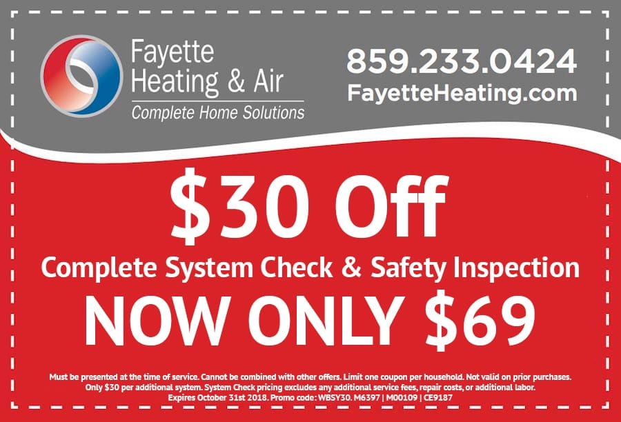 HVAC Specials and Coupons Fayette Heating and Air