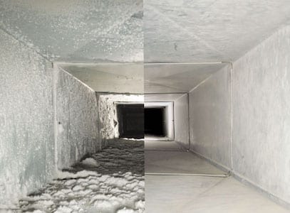 Dirty ducts vs clean ducts